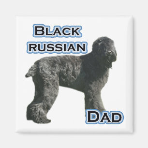 Imán Black Russian Terrier Dad 4 - Magnet