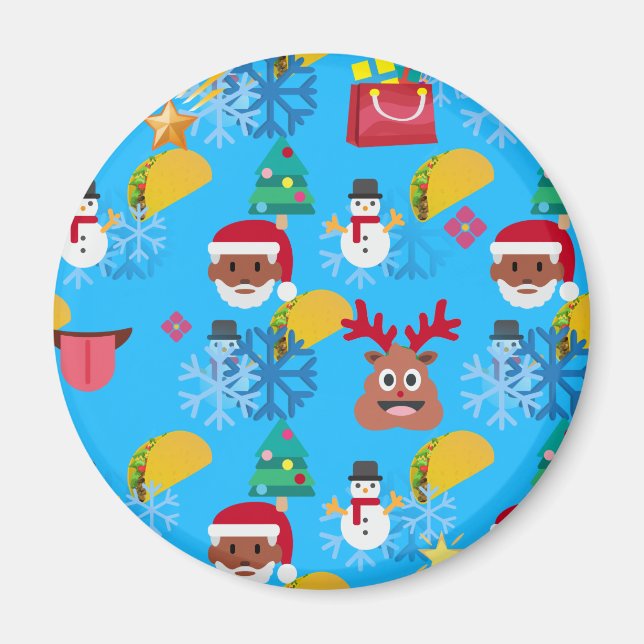 Imán black santa taco christmas (Frente)