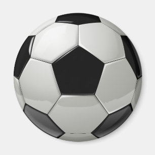 Imán Black Soccer Ball