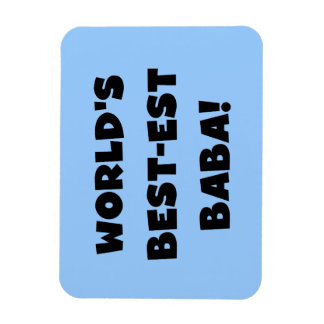 Imán Black Text Mejor camisetas y regalos de Baba