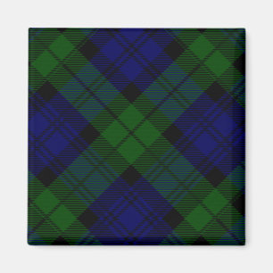 Imán Black Watch Tartan Blue Green Plage