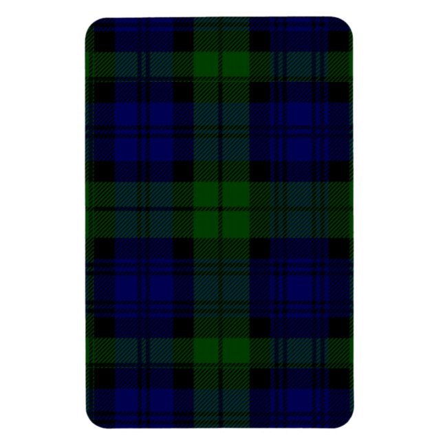 Imán Black Watch Tartan Blue Green Plage (Vertical)