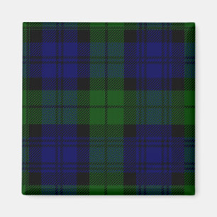 Imán Black Watch Tartan Blue Green Plage