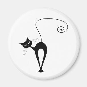 Imán Black Whimsy Kitty 3