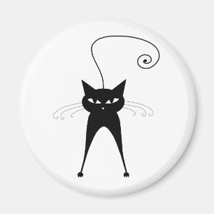 Imán Black Whimsy Kitty 6
