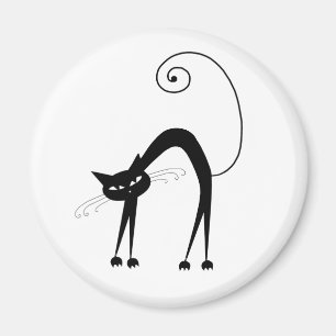 Imán Black Whimsy Kitty 9