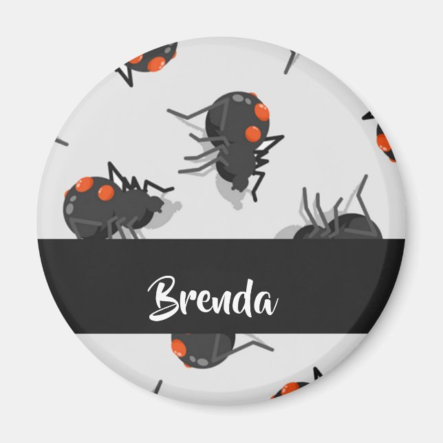 Imán Black widow spider pattern (Frente)