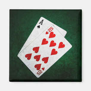 Imán Blackjack 21 punto - As, Diez