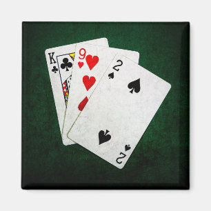 Imán Blackjack 21 punto - Rey, Nueve, Dos