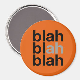 Imán Blah Blah Blah - Minimalist Magnet
