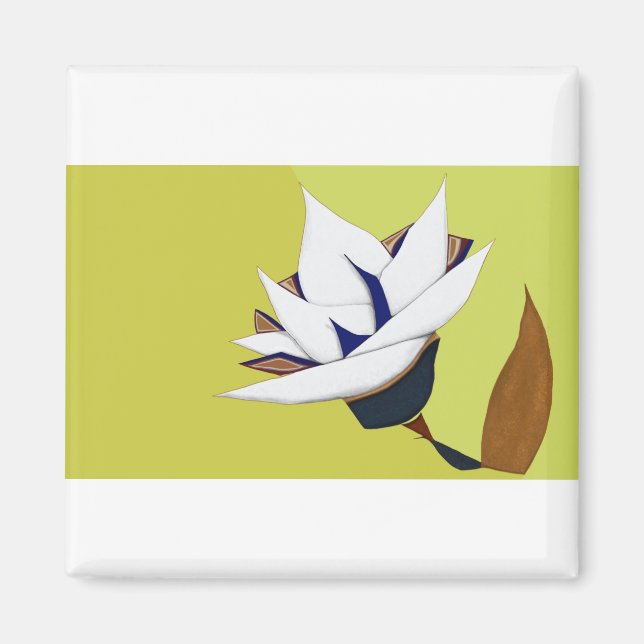 IMÁN BLANCO, AZUL, ORO LOTUS (Frente)