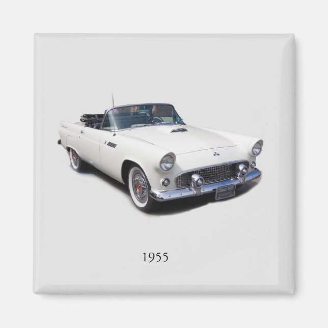 imán blanco convertible de 1955 (Frente)