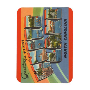 Imán blanco de Carolina del Norte, lago