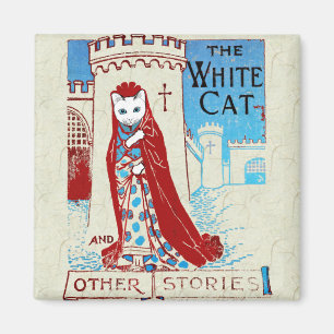 Imán blanco del gato
