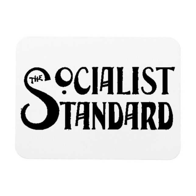 Imán blanco del logo del Socialist Standard de los (Horizontal)
