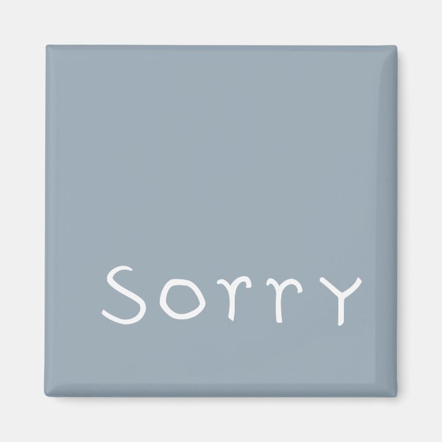 imán blanco lamentable (Frente)