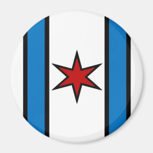 Imán blanco moderno del escudo