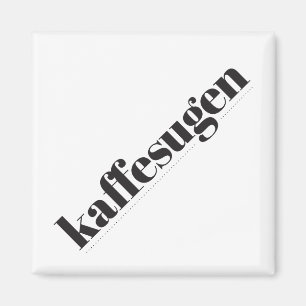 Imán blanco y negro de Kaffesugen