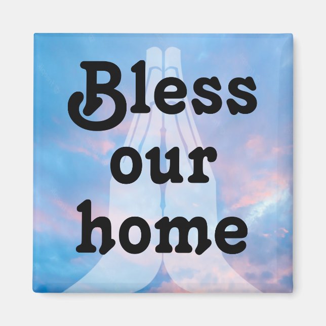 Imán Bless our home (Frente)