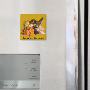 Imán Blessed Bountiful Harvest Colorful Cornucopia