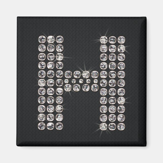 Imán bling - H (Frente)