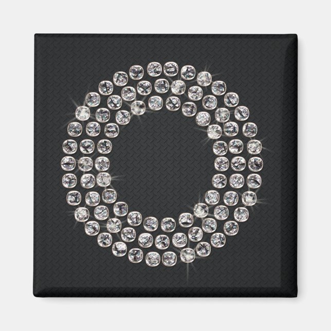 Imán bling - O (Frente)