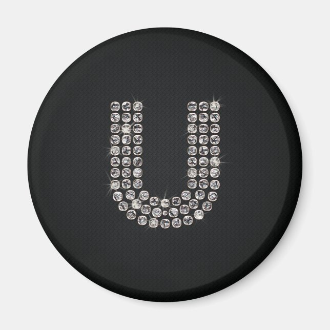 Imán bling - U (Frente)