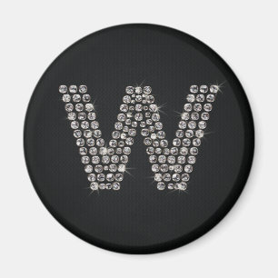 Imán bling - W
