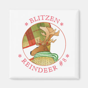 Imán BLITZEN REINDEER Square Magnet