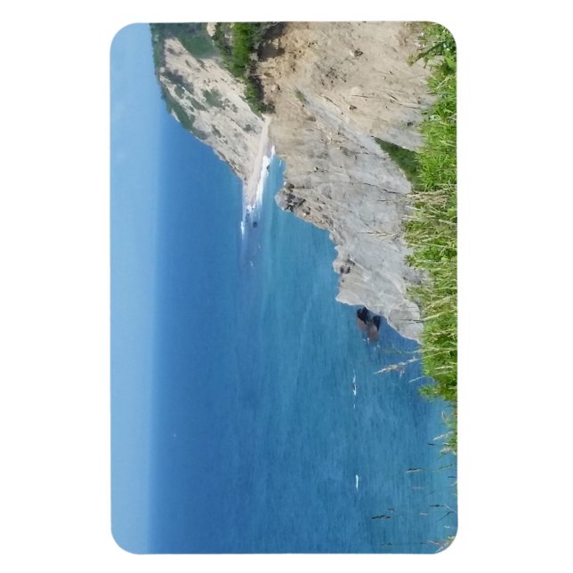 Imán Block Island Bluffs - Isla Block, Isla Rhode (Vertical)