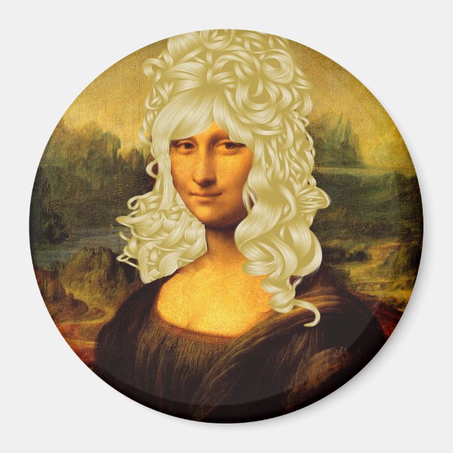 Imán Blonde Mona Lisa (Frente)