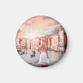 Imán Blondie En La Venecia Romántica