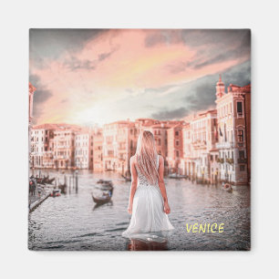 Imán Blondie En La Venecia Romántica