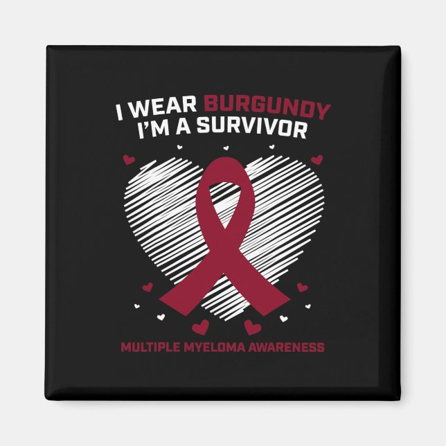 Imán Blood Cancer Survivor Multiple Myeloma Awareness P (Frente)