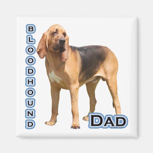 Imán Bloodhound Dad 4 - Magnet (Frente)