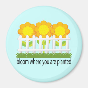 Imán Bloom Donde Está Plantado Magnet