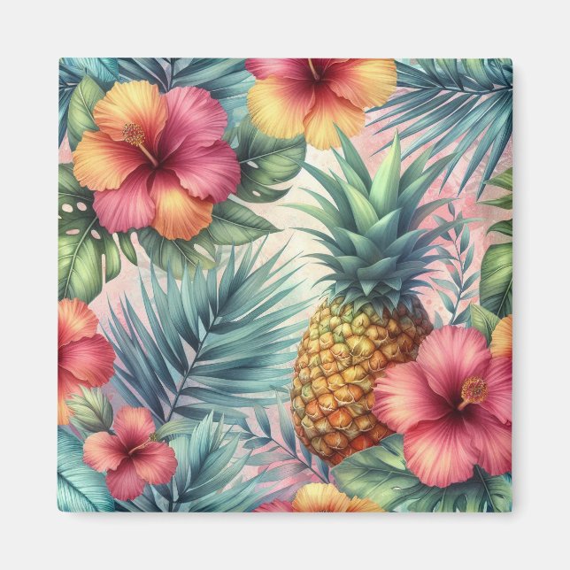 Imán Bloom tropical (Frente)