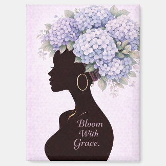 Imán Bloom With Grace Inspirational Magnet 