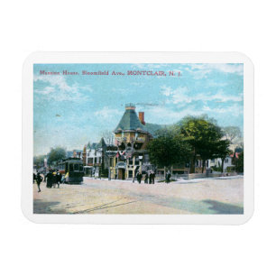 Imán Bloomfield Ave., Montclair NJ 1908 Estilo Vintage