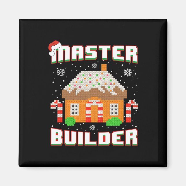 Imán Bloque B del Master Builder Gingerbread House Navi (Frente)