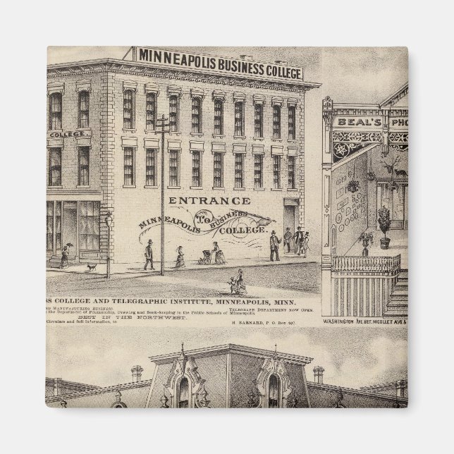 Imán Bloque de Brackett, Minnesota (Frente)