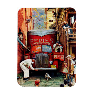 Imán Bloque de camino de Norman Rockwell