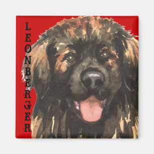 Imán Bloque de color de Leonberger