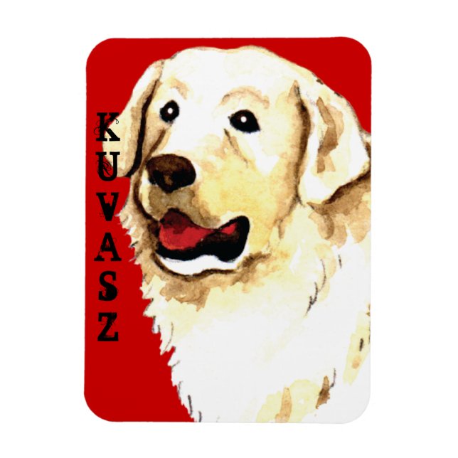 Imán Bloque de color Kuvasz (Vertical)