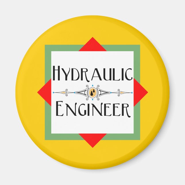 Imán Bloque de ingenieros hidráulicos (Frente)