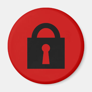 Imán Bloquear. Icono principal secreto o confidencial.