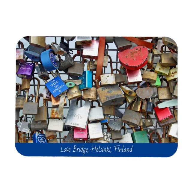 Imán Bloques de amor de Helsinki (Horizontal)