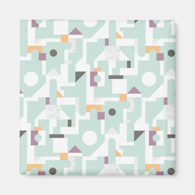 Imán Bloques de construcción - azul (Frente)