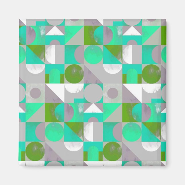 Imán Bloques de juguete pequeños - verde (Frente)