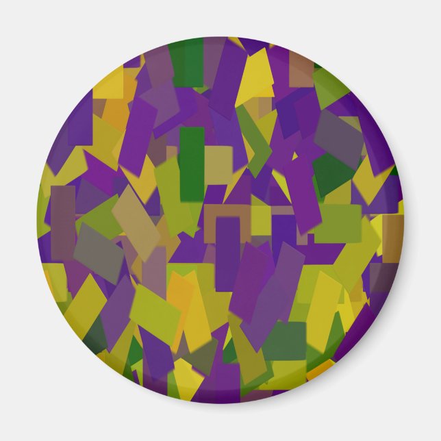 Imán Bloques de Mardi Gras (Frente)